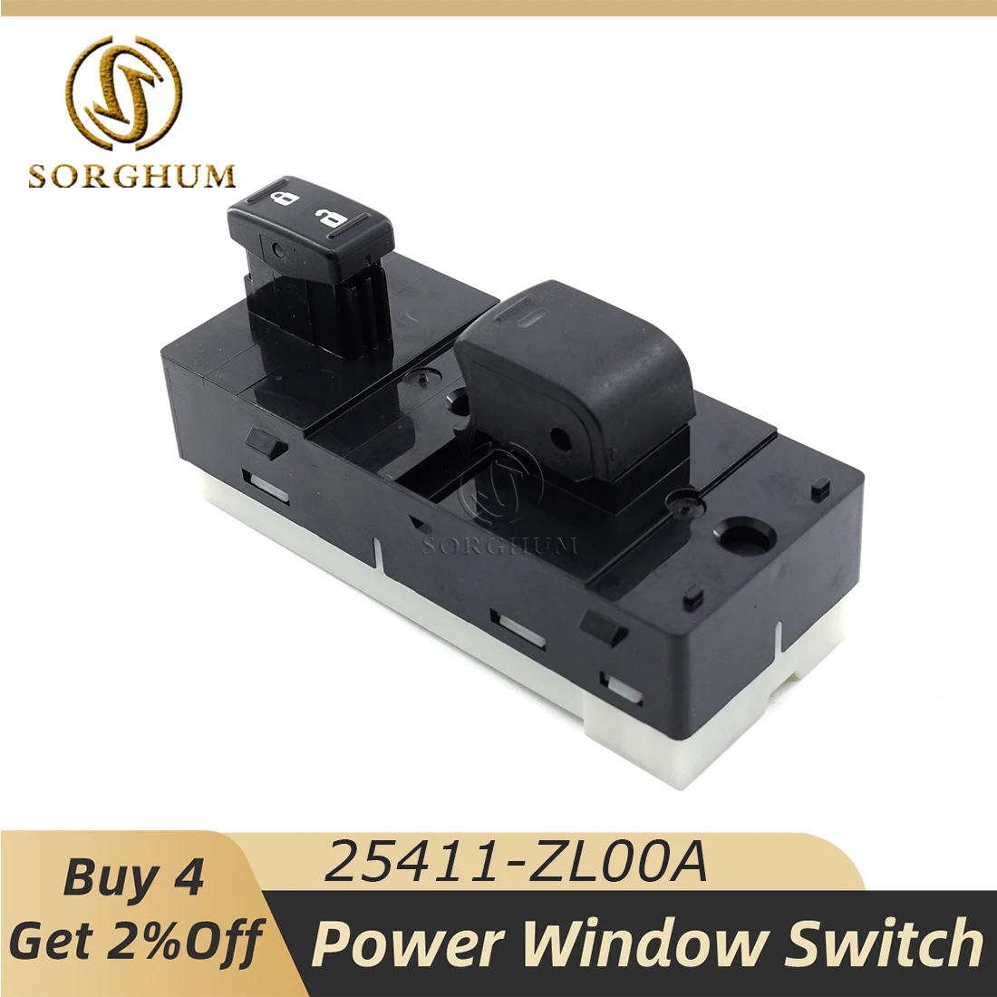 

Sorghum 25411-ZL00A 25411ZL00A Right Electric Power Passenger Window Switch Button For Nissan Frontier 2009-2019 Car Accessories