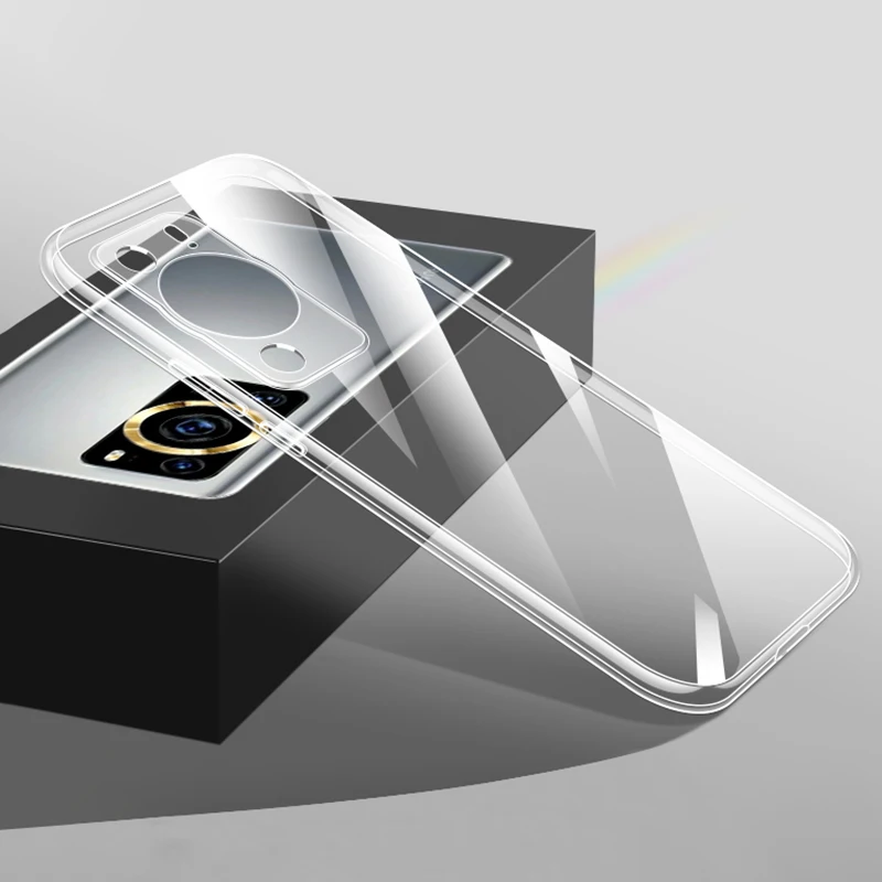 Фото 2023 Прозрачный чехол для телефона Huawei P60 Pro Art мягкий силиконовый ультратонкий прозрачный защитный чехол для мобильного телефона HuaweiP60 P60Pro P60Art №5