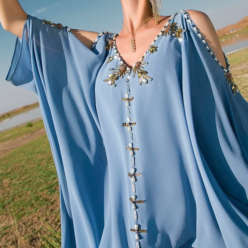 Ramadan Eid Mubarak Kaftan Dubai Abaya Turkey Islam Muslim Arabic Long Dress Abayas For Women Caftan Robe Musulmane Longue Femme