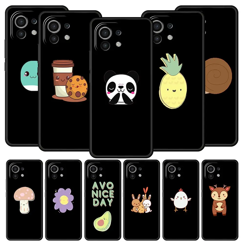 

Kawaii Avocado Cute Flower Case For Xiaomi Poco X4 X3 NFC F3 F4 M3 M4 Mi Note 12T 10 12 11 Ultra 11T Pro 10T Lite 9T 5G Cover