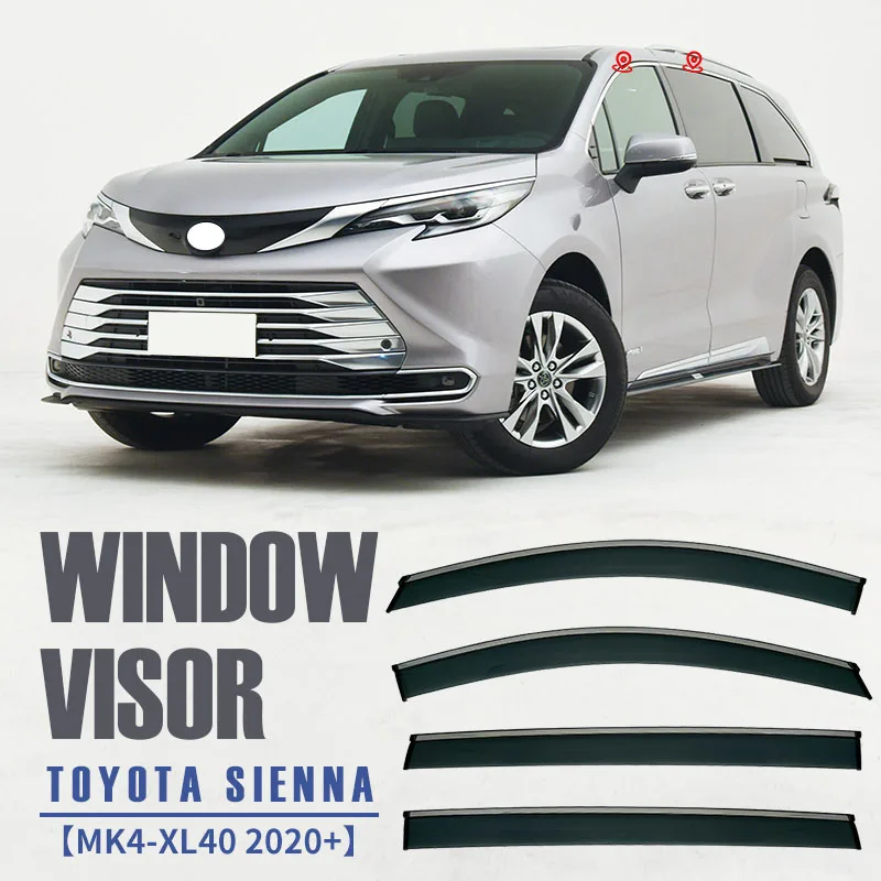 

Защитный козырек для автомобильной двери Toyota Sienna 2011 2012 2013 2014 2016 2017 2018 2019 2020 2021