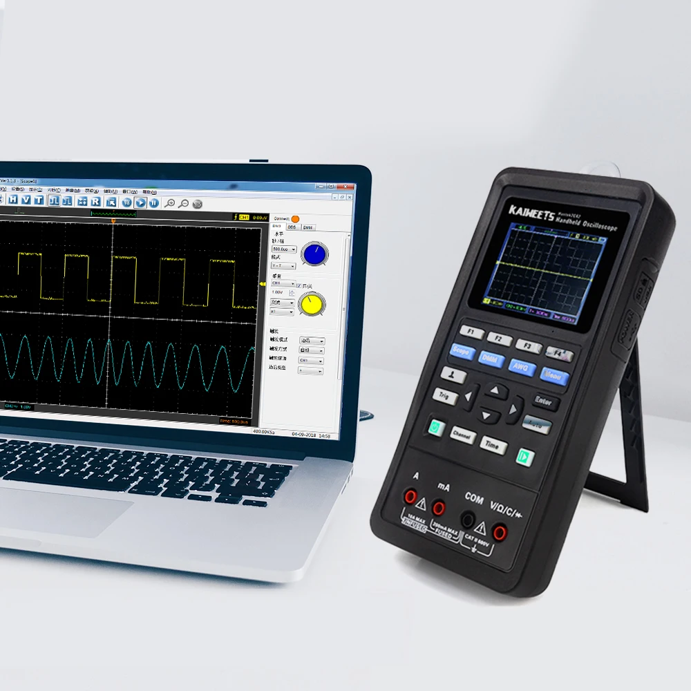 

Kaiweets 2C42 Handheld Digital Oscilloscope With LED Backlight High Accuracy Professional Multimeter Function