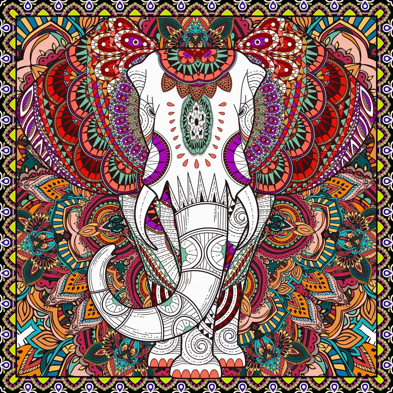 Психоделический пейзаж гобелен гадание психоделический настенный хиппи милый