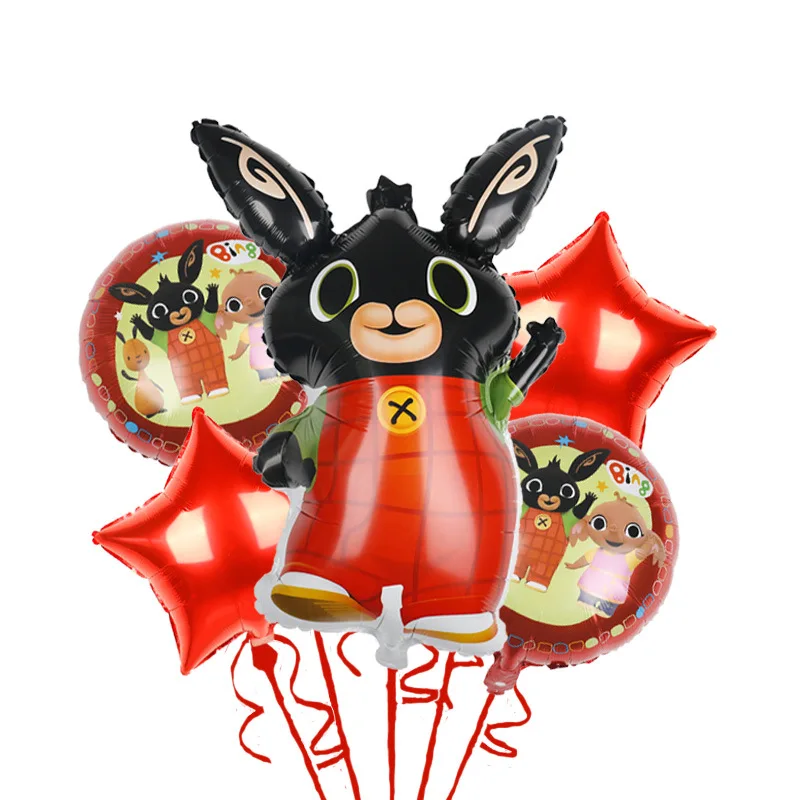 Мультяшный набор воздушных шаров Bing Rabbit воздушный шарик из алюминиевой пленки