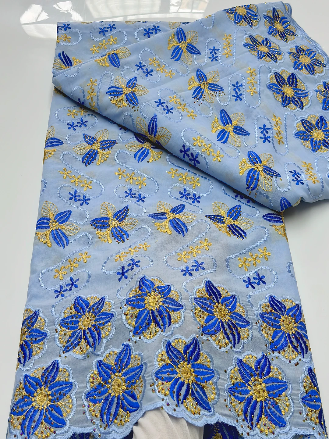 Кружевная хлопковая ткань XIHE 5 ярдов