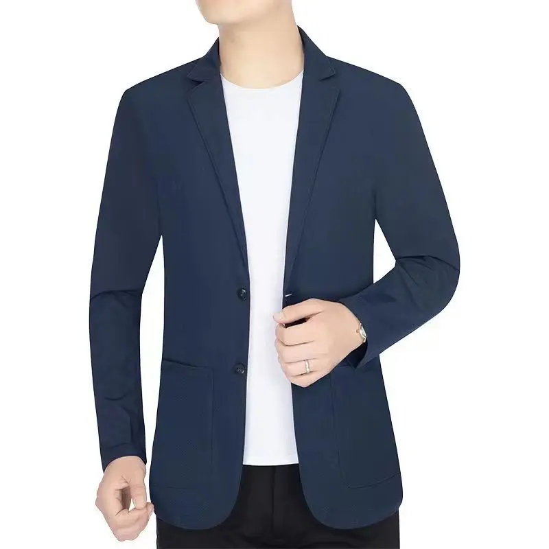 

E1002-Men's Suit Four Seasons Casual Business Loose Coat