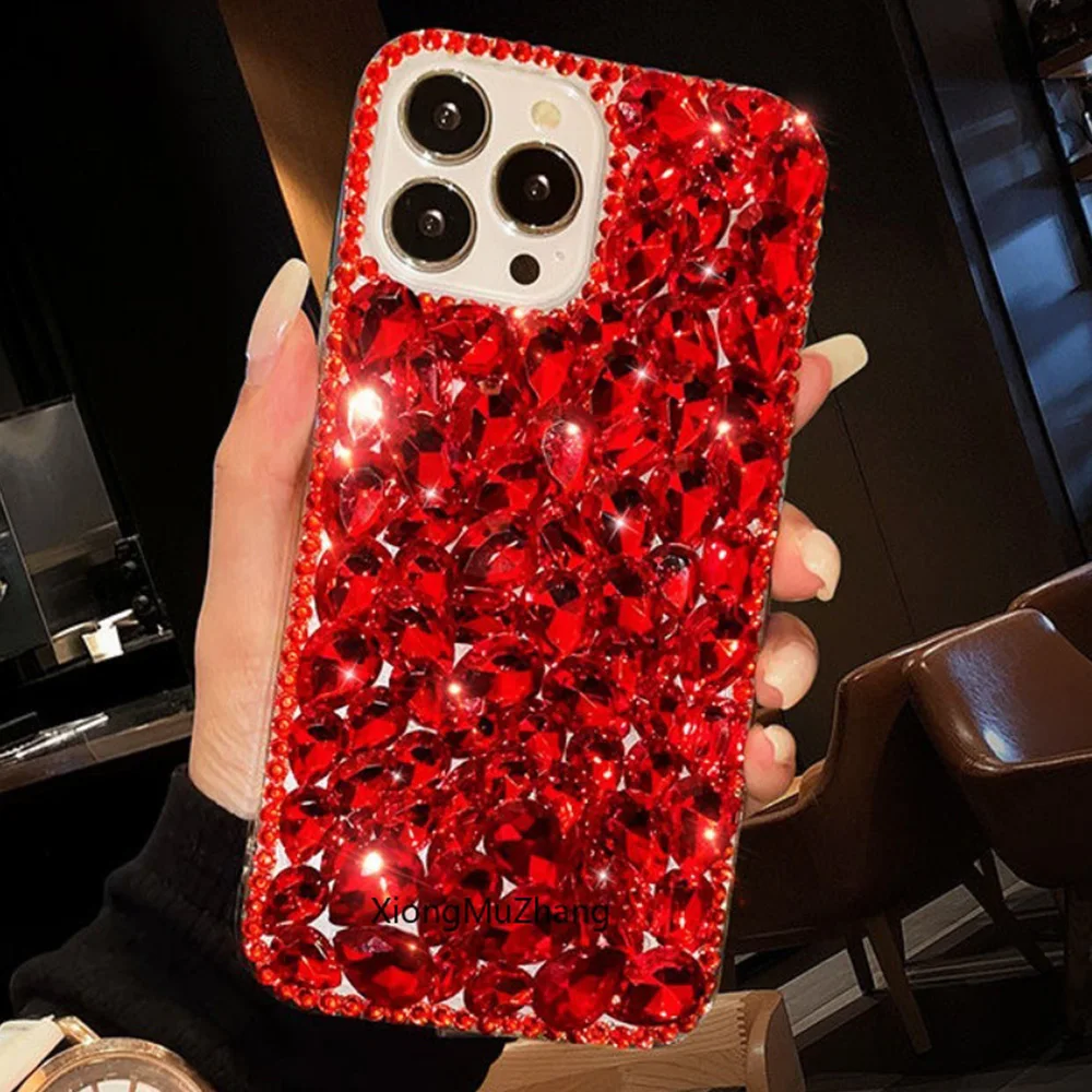 Роскошный Шикарный чехол с бриллиантами для Redmi 9 9A 9C Стразы 10 10A 10C 10X 11A 11Prime 12 12C 12R