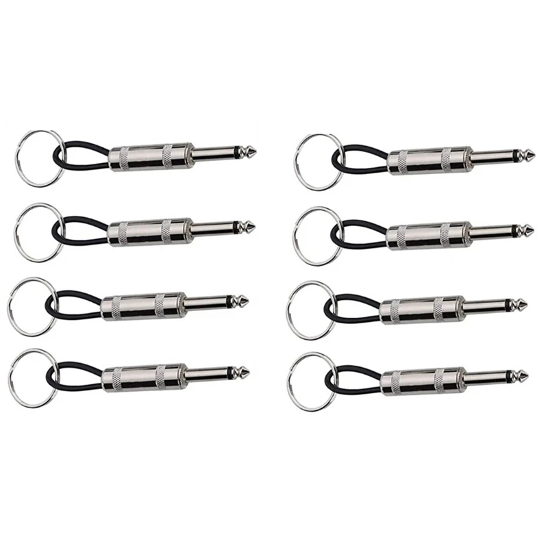 

8 шт., штекер для гитары, штекер для гитары, для ключа Marshall, настенный держатель для ключа 12 см/4,7 дюйма, аудиоштекер 6,35 мм