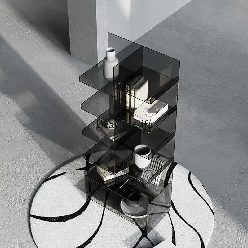 Wabi Sansan акриловая напольная полка многослойный книжный шкаф декоративная