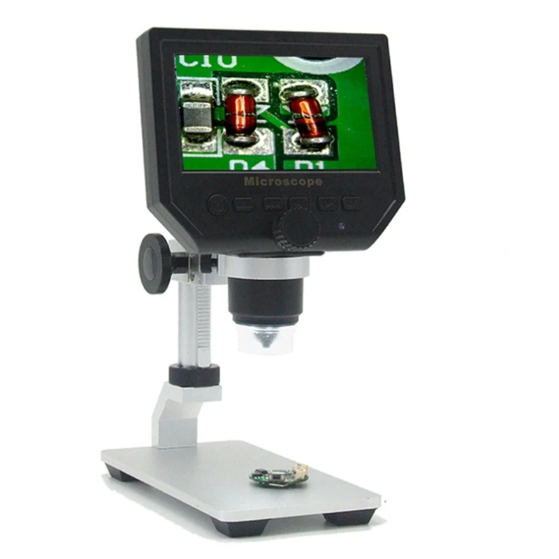 

1Set Digital Microscope Metal Stand 4.3 Inches HD LCD Video Soldering/ Phone Repair Microscope Usb Microscope EU Plug