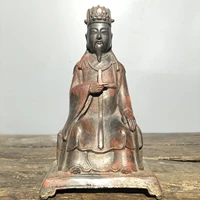 9 tibetan temple collection bronze cinnabar mud gold civilian statue get promoted gather fortune ornament town house exorcism