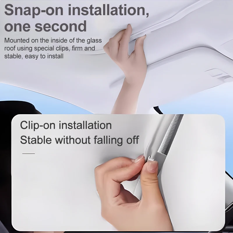 Модернизируйте солнцезащитный козырек Ice Crystal Sunroof для XPeng P7 E28 P7i 2020 2021 2022 2023 2024. Раздельные солнцезащитные козырьки на крыше. Стеклянная крыша спереди и сзади. (art.: 3920cd934dfba) - 3920cd934dfba