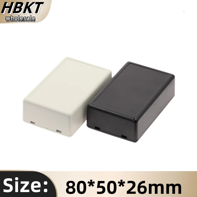 

1pcs Plastic power supply screwless switch box, electronic junction box, instrument button control box 80x50x26mm