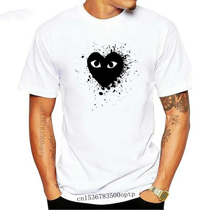 

Black heart t-shirt, heart t-shirt, AAA des Garcons, 2021 com, M