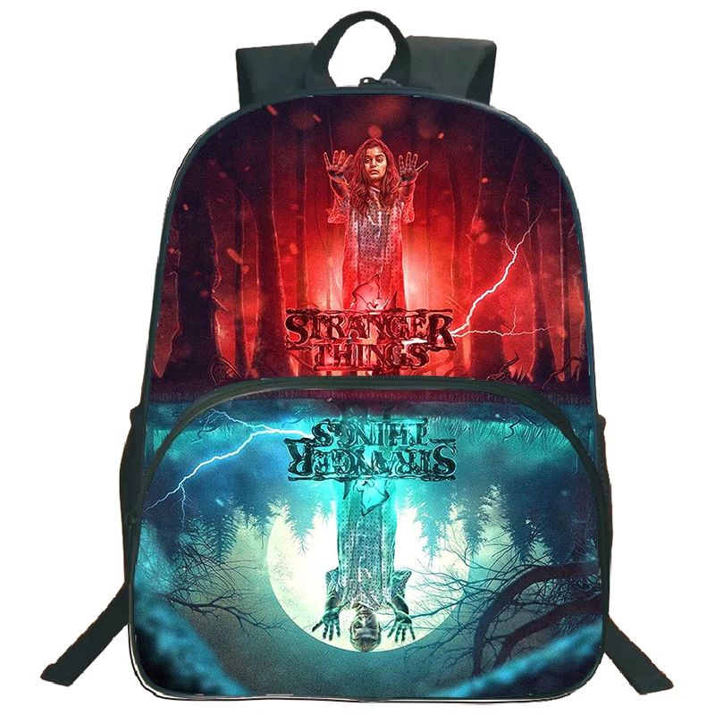 

Large Mochila Stranger Things School Backpack for Students Girls Boys Zipper Bookbag Knapsack Children Schoolbag Travel Rucksack