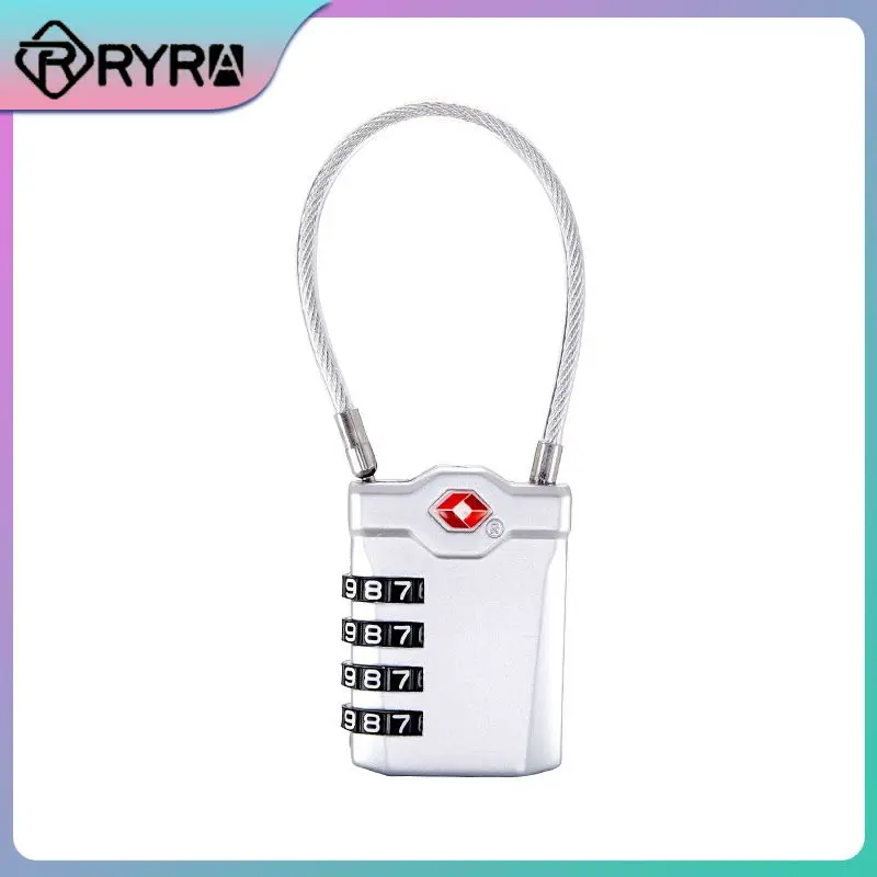 

4mm Security Lock Resettable 3 Digit Password Security Lock Portable Zinc Alloy Luggage Lock For Suitcase Luggage Bag Suit Black