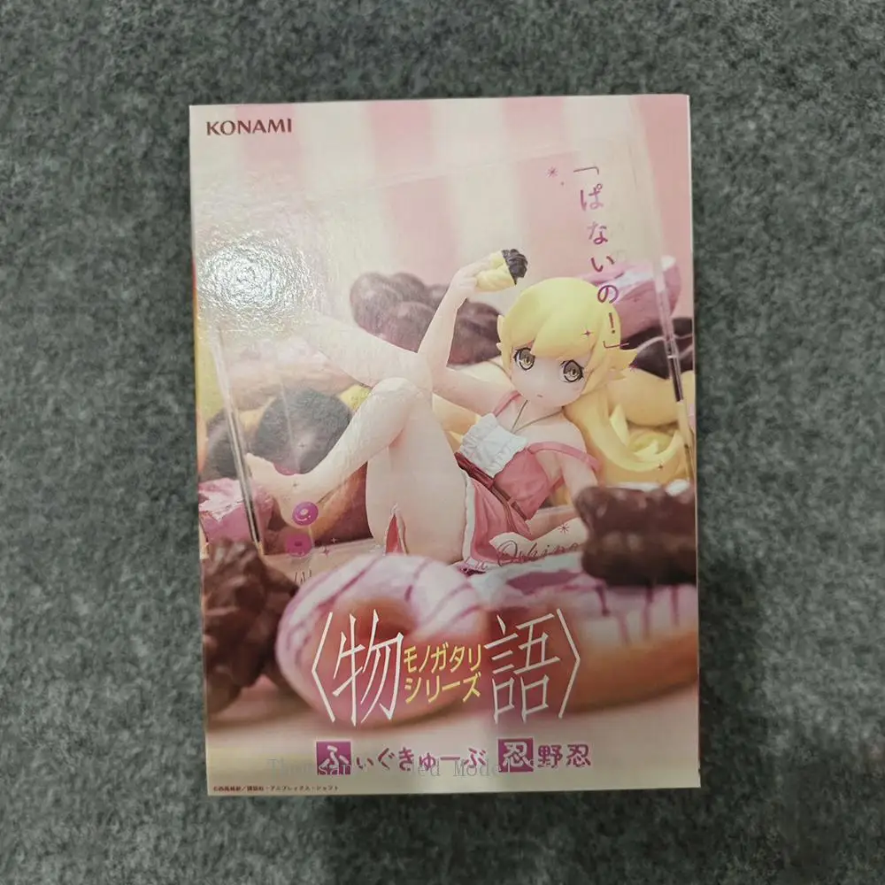 Фото В наличии: Оригинальная фигурка KONAMI Fig-Cube из серии Monogatari — Ошино Шинобу, аниме-фигурка, модель из ПВХ, декор, коллекционный подарок №1