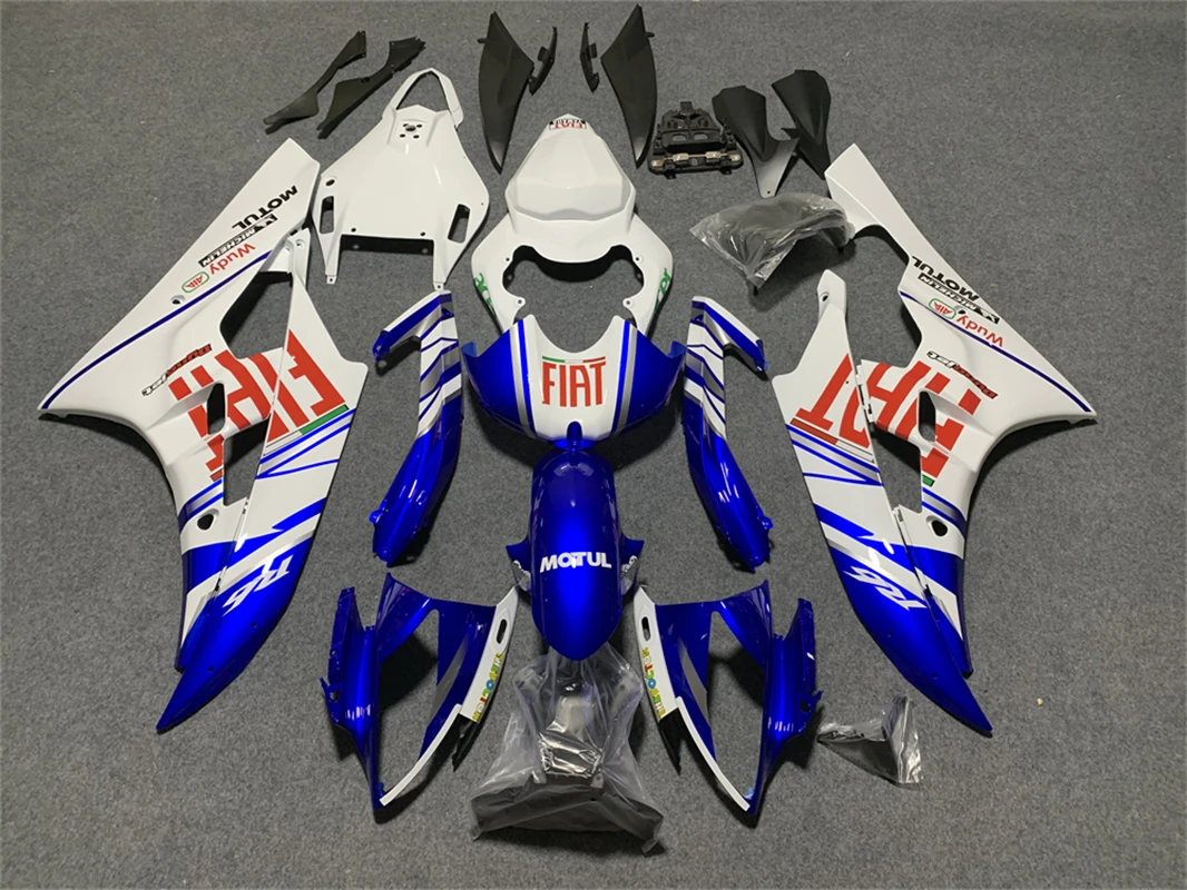 

Подходит для YAMAHA YZFR6 2006 - 2007 комплекты обтекателей для YAMAHA YZFR6 07 синий белый красный кузов YZF R6 2006 комплекты кузова