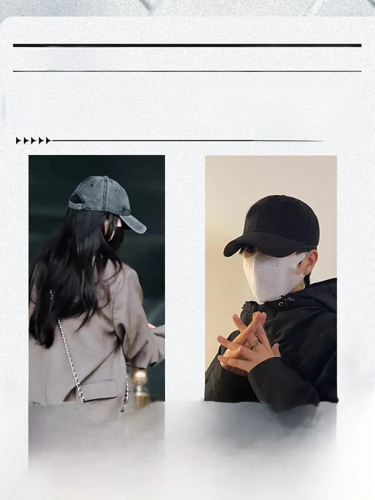 Milk Dragon Seven Cartoon Baseball Cap Boys and Girls Cute Sun-Proof Cricket-cap Hat Tide Washed Retro Distressed