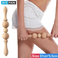byepain wood therapy massage tools manual wooden fascia massage roller trigger points anti cellulite body muscle pain relief