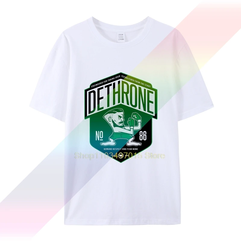 Новейшая футболка Dethrone Conor McGregor Dublin Walk Out 2019 мужская брендовая качественная
