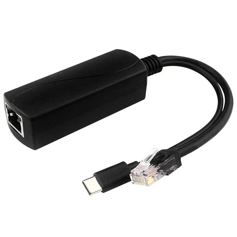 

Poe To USB-C 5V Adapter, IEEE 802.3Af/At, Suitable For Raspberry Pi 4, Security Cameras, Etc.