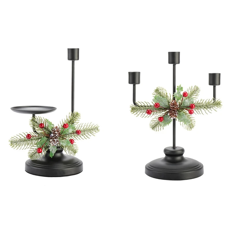 Centerpiece + 3 Candle Holders Table Accent Centerpiece For 