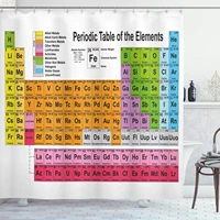 periodic table shower curtain science freak chemistry lovers colorful element table for fun learning image cloth fab