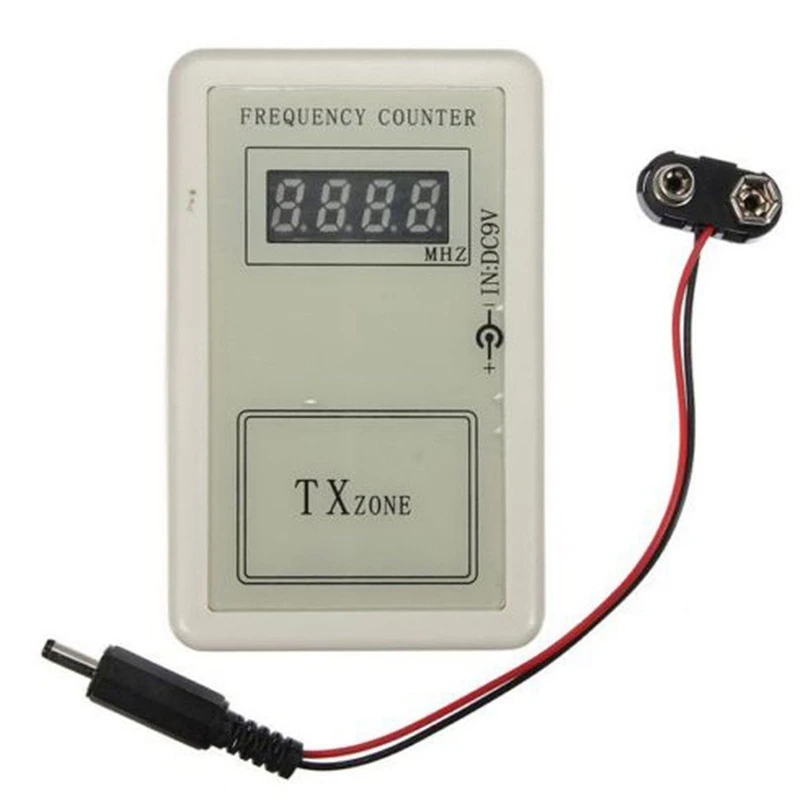 

GTBL Handheld Remote Control Wireless Frequency Meter Counter 250-450MHZ For Car Auto Remote Cymometer Detector Power Cable