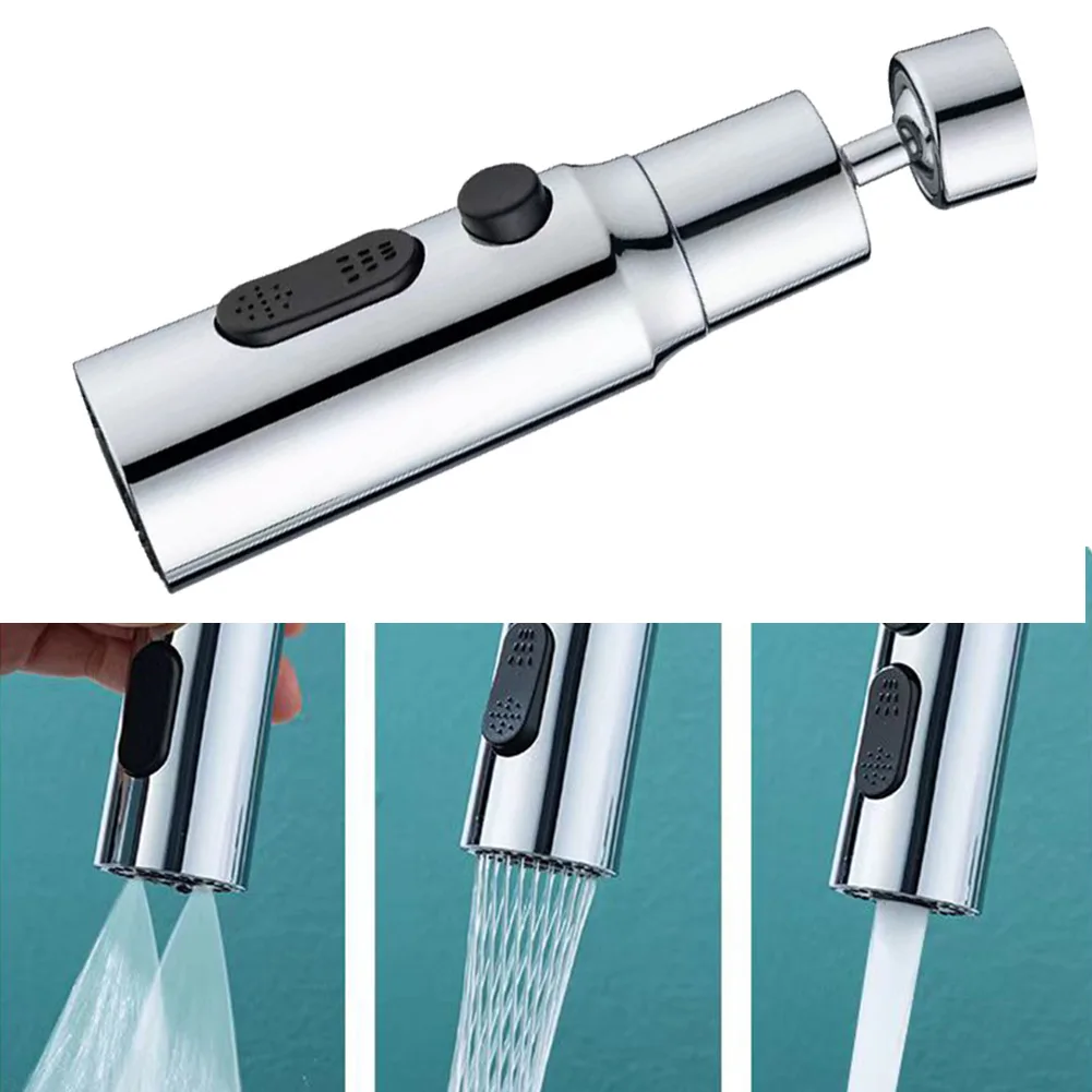 

Kitchen Bathroom Faucet Aerator 3 Modes Anti-Splash Tap Adapter Pressurized Pull Universal Nozzle Kitchen Sink Accessories