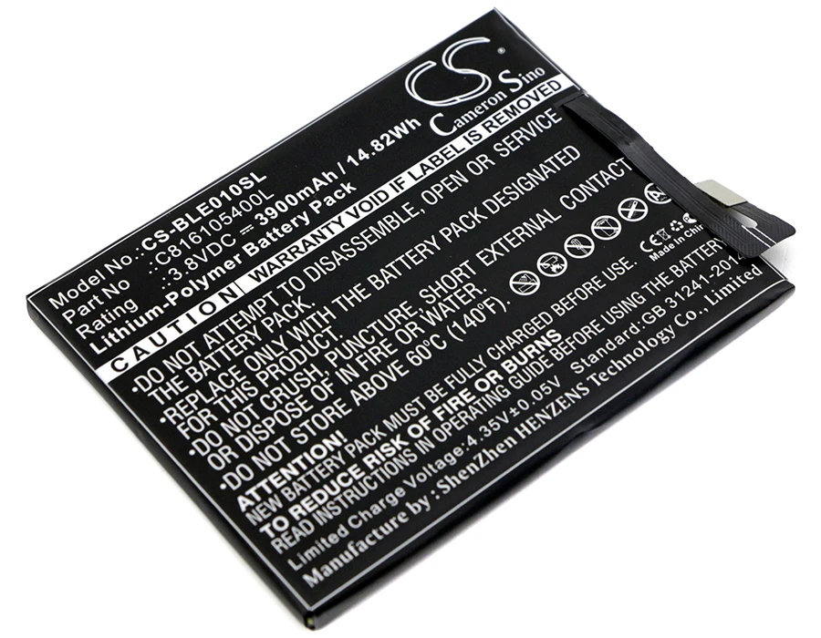 

Аккумулятор C816105400L на 3900 мА · ч для BLU E010Q Energy X