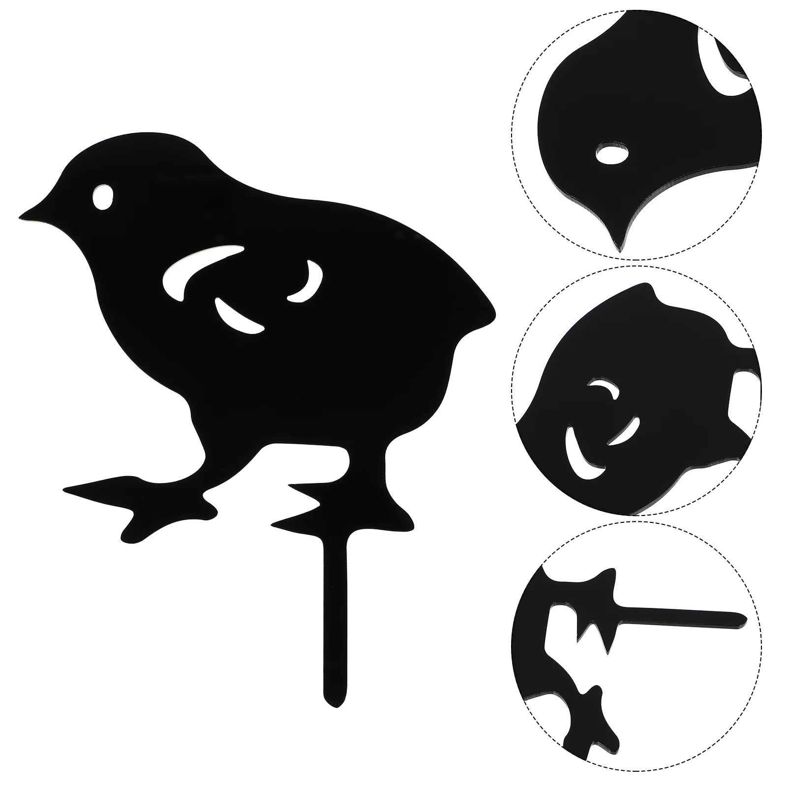 

Farm Garden Lawn Stake Yard Chicken Sign Outdoor Stake Sign Ornament Decor