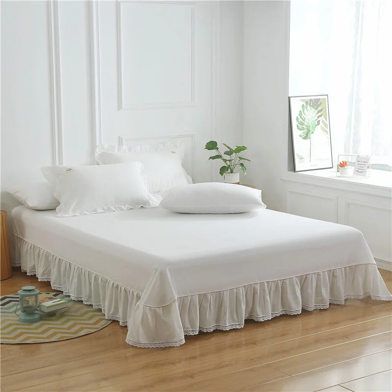 00 Cotton Xinjiang Bed Sheet Skirt Single Piece Pure Washed .L8 M Lace plus Size Bedspread Bedspre...