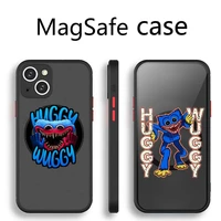 wuggy playtime game transparent magsafe magnetic magnet phone case for for iphone 13 12 11 pro max mini wireless charging