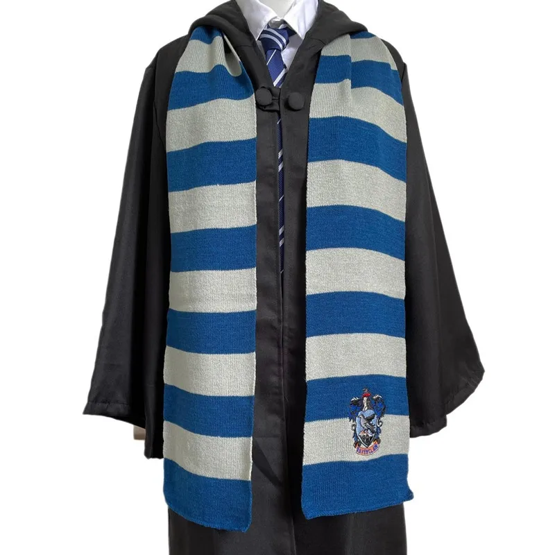 Классический 4-цветный шарф Волшебная школа Хэллоуин Харрис Хогвартс Слизерин