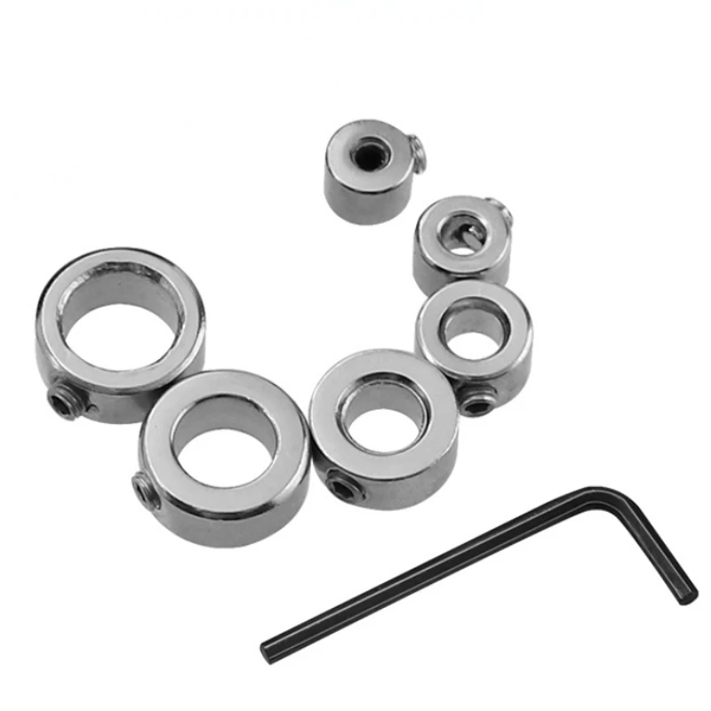 

7 шт. ограничитель сверл + 1 шт. шестигранный ключ кольцо спиральное сверло позиционер деревообрабатывающий инструмент для регулировки глубины сверления ограничитель фиксации