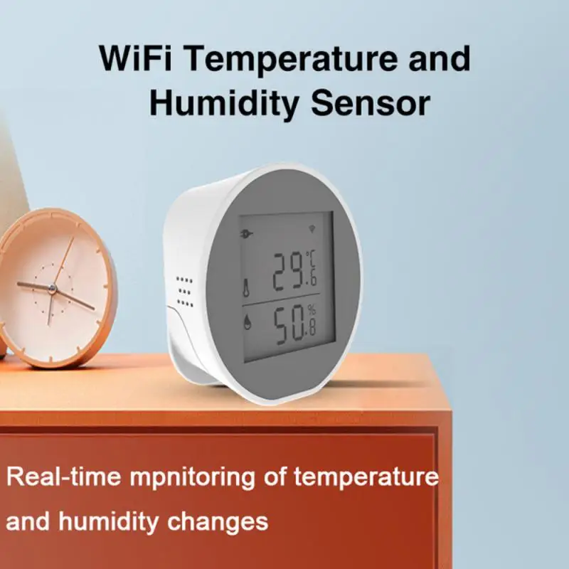 

Tuya Smart WIFI Temperature And Humidity Sensor Indoor Hygrometer Thermometer With LCD Display Support USB Powered Detector