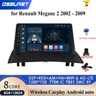 Автомагнитола 2 ГБ + 32 ГБ Android 10 для Renault Megane 2 2002-2009, автомобильный dvd-плеер, автомобильный аксессуар, 4G, мультимедийная автомагнитола, ПК, gps, Wi-Fi, навигатор