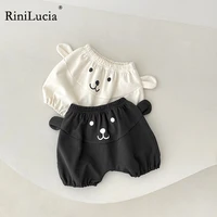 rinilucia summer boys shorts cute bear cotton toddler baby girl bread shorts pants fashion newborn bloomers bebe pantalon