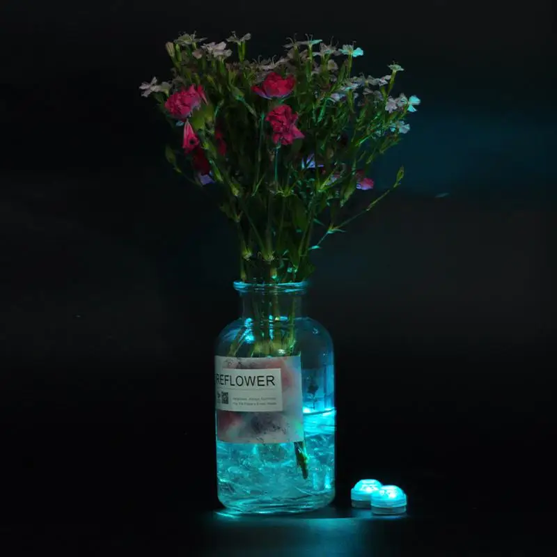 Подводный светильник мини-пульт дистанционного управления аквариум пруд абс