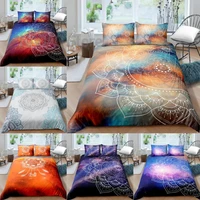 starry sky mandala flower bedding set bohemia style soft bedspreads comforter duvet cover quality quilt cover and pillowcase