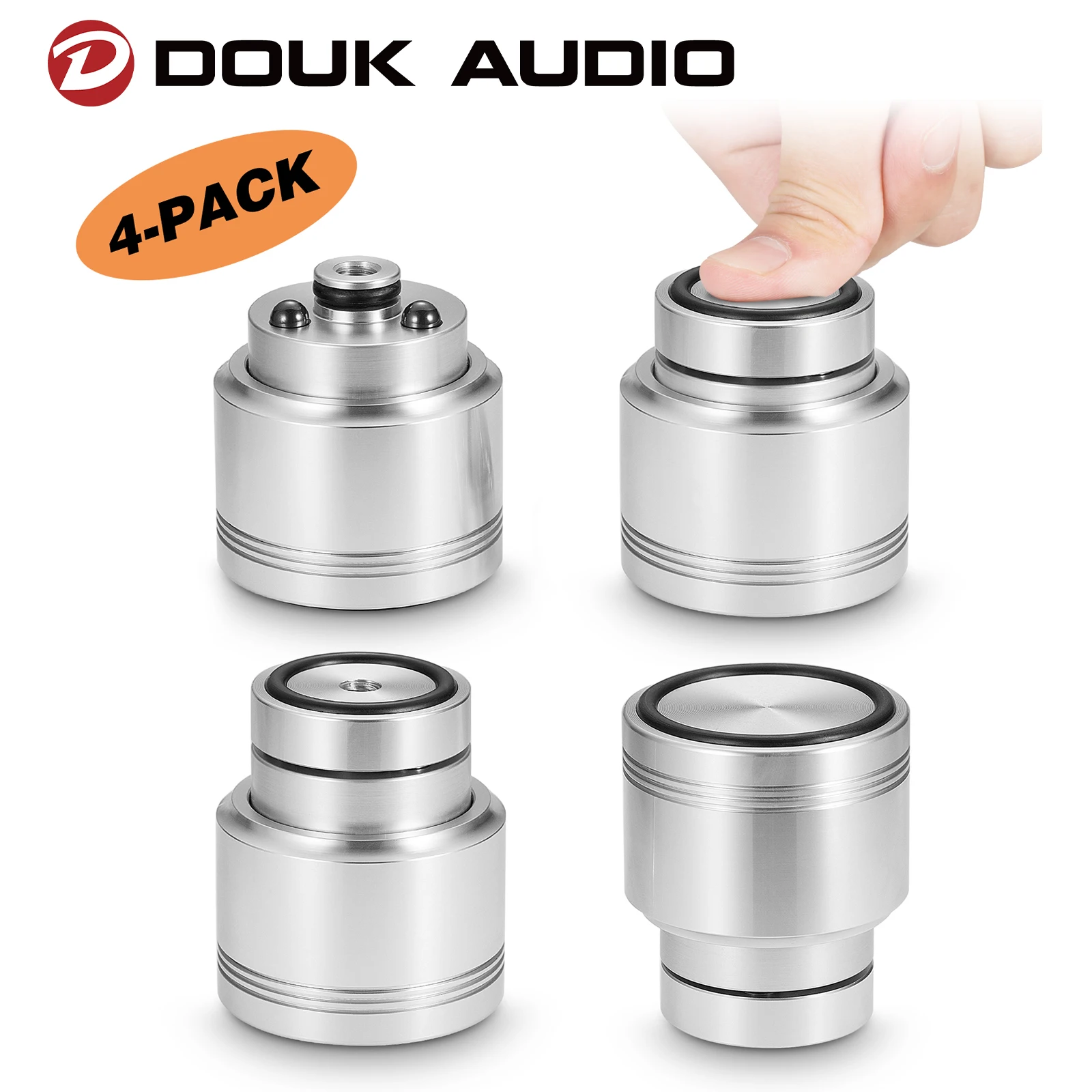 

Douk Audio 4PCS Adjustable Maglev Amplifier Isolation Stand Feet HiFi Speaker Spikes Pads