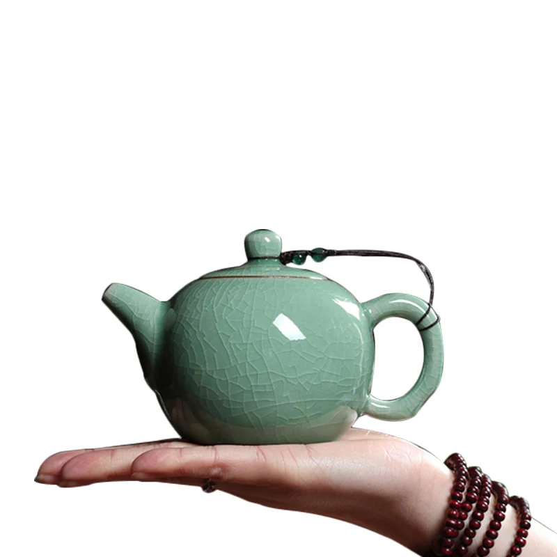 

Tea Pot 240ml Ceramic Porcelain Teapot Longquan Celadon Water Kettle Kung Fu Tea Set Teaware Drinkware Container Tea Maker Craft