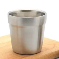 180300ml stainless steel double layer wine cup heat insulation anti falling water cup outdoor camping is convenient to carry
