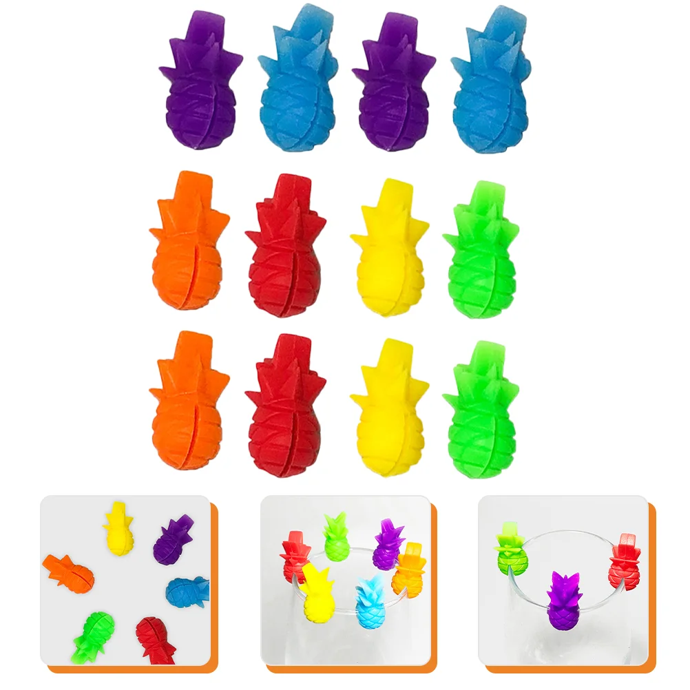 

Glass Cup Markers Tags Drink Marker Charms Silicone Party Rings Label Ring Cocktail Champagne Identify Identifier Bag Pendant