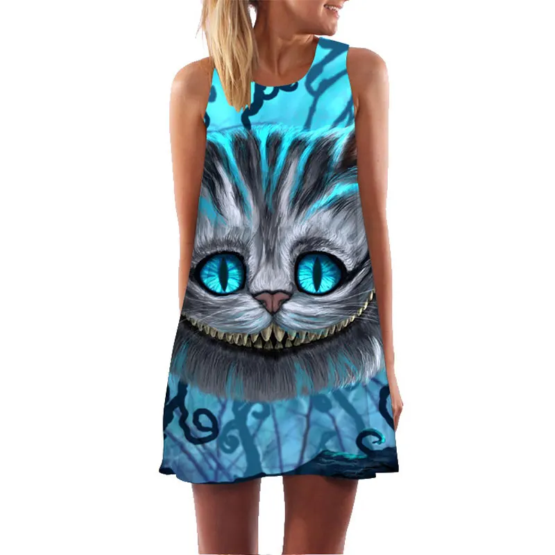 Женское платье-Автопортрет без рукавов повседневное свободное мини-платье с