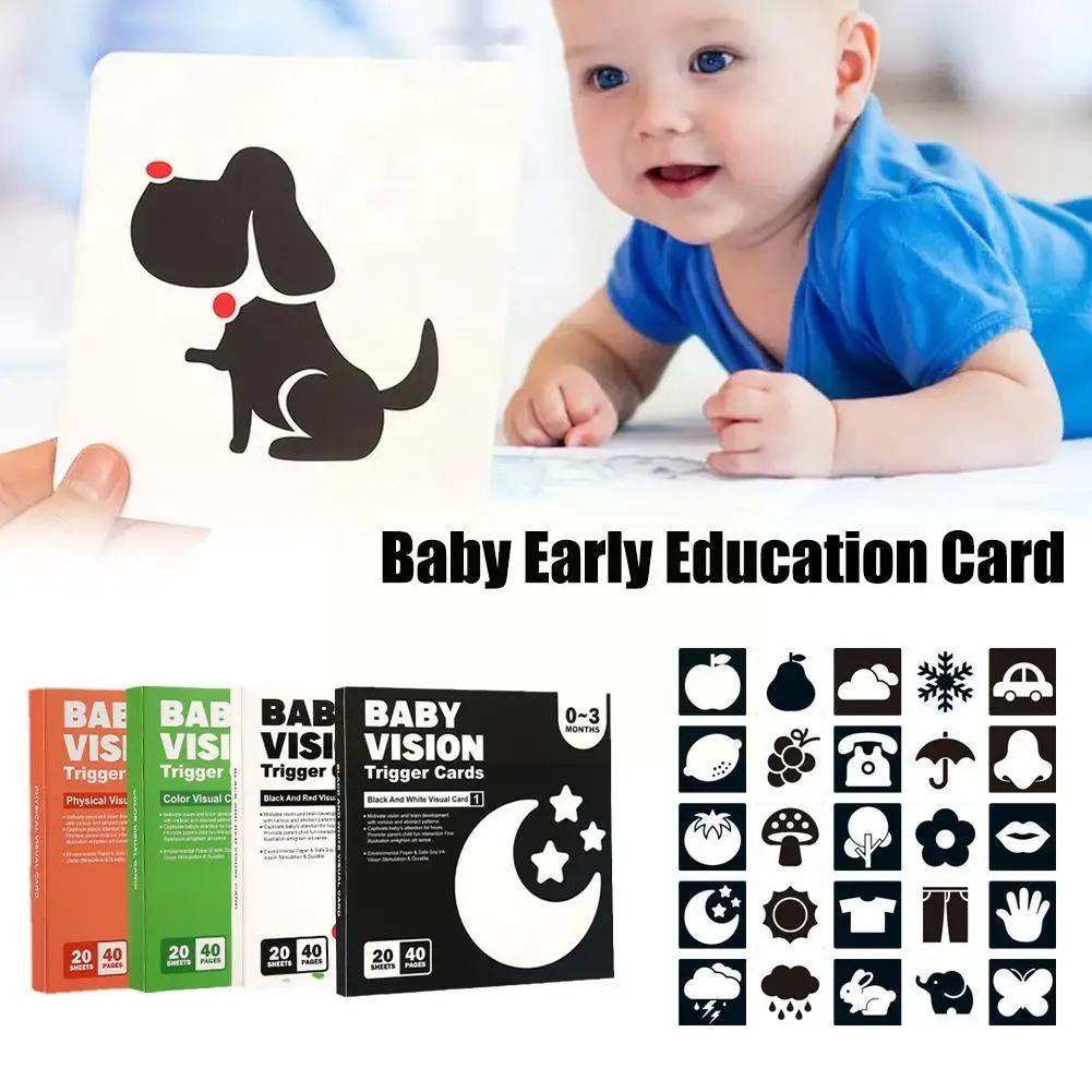 

Карточка для раннего обучения ребенка 0-36 м, черно-белая Фотографическая Когнитивная стимуляция животного Монтессори, тренировочная форма Co N2U1