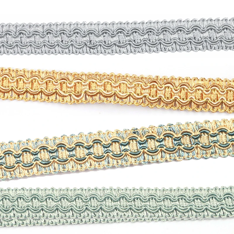 

100% Polyester 5m Lace Trim Ribbon Braided Lace DIY Craft Sewing Accessories Sofa Pillow Fringe Riban Decor Fabric Curve Lace