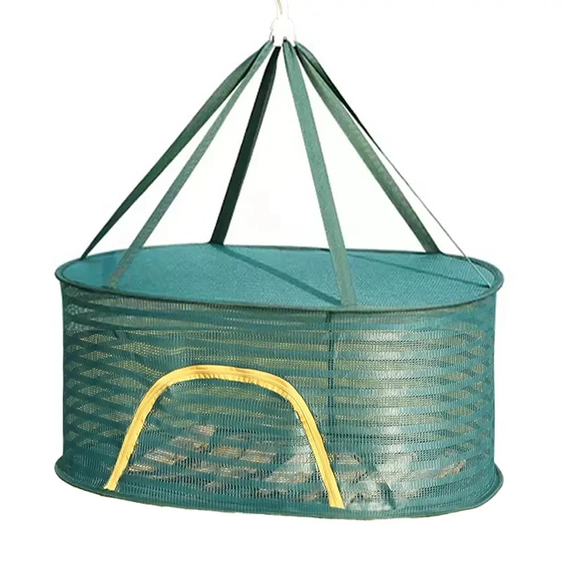 

Clothes Drying Basket Hanging Sweater Net Pocket Thickened Anti-Deformation Cardigan Drying Rack Socks Drying Bag Double Layer