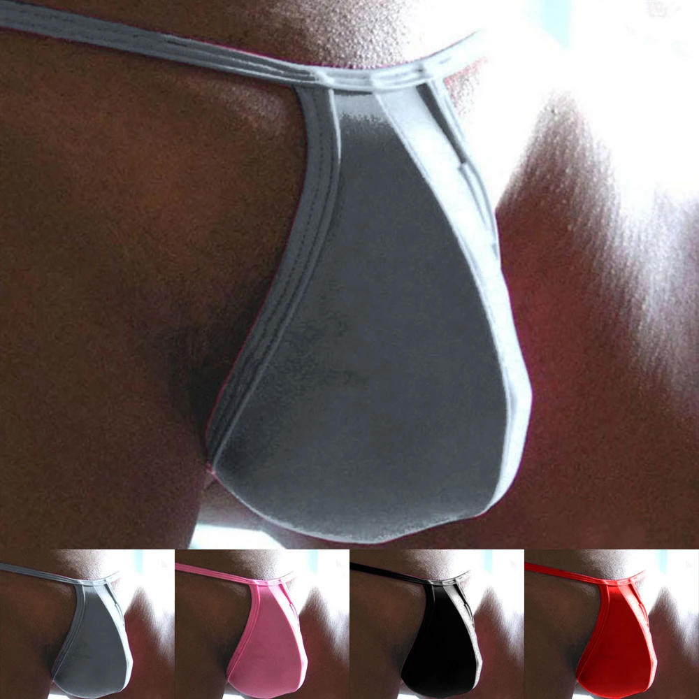 Men Sexy Thong Bikini Gay Lingerie Sexy Men's Bikini Thong Slip Men's Underwear Breathing Pouch T-Back Jockstrap Underwear images - 6
